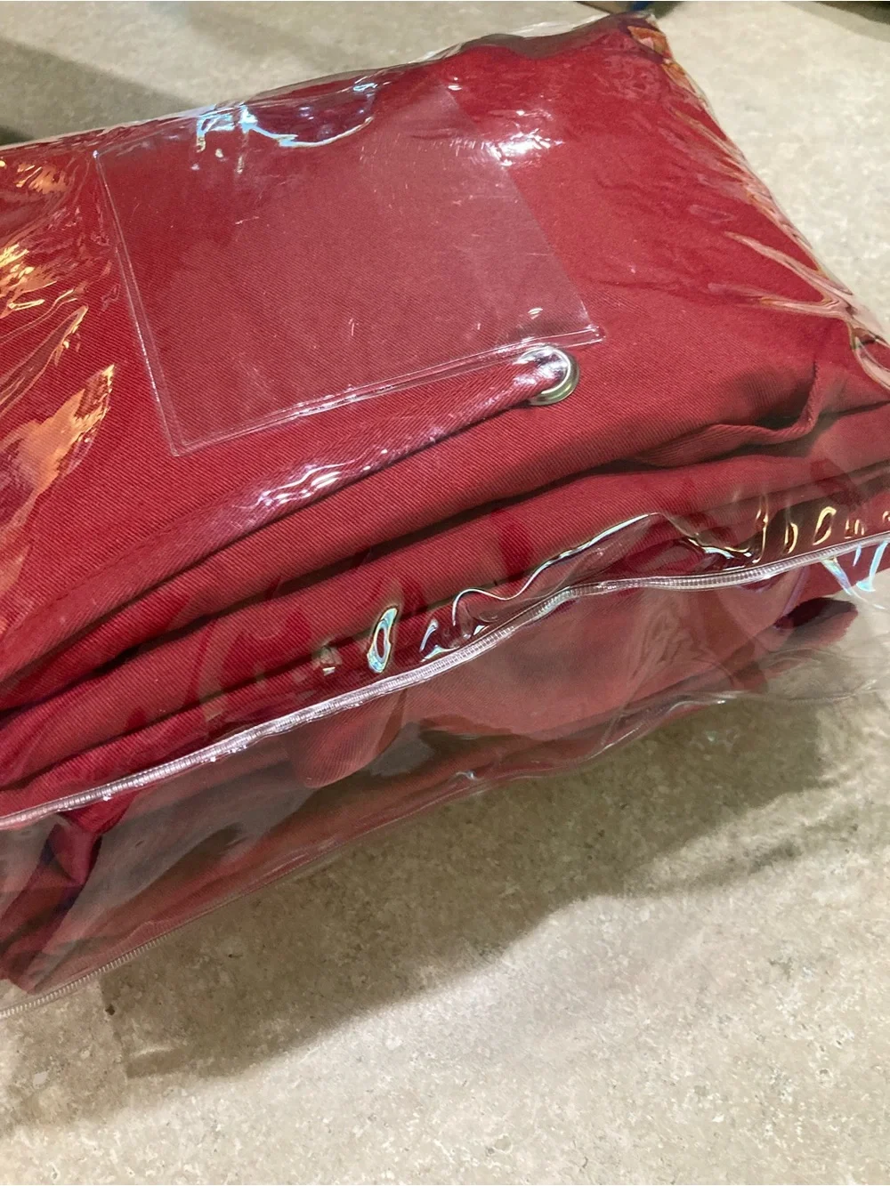 Pottery Barn Cranberry Dining Chair Skirt Covers - Set of 4